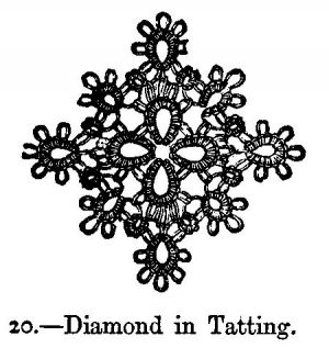 Diamond in Tatting.
