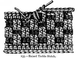 Raised Treble Stitch.