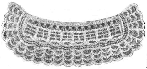 Sample of crocheted collar