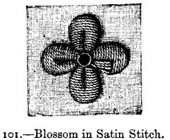Blossom in Satin Stitch.