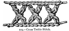 Cross Treble Stitch.