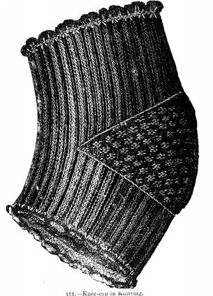 Knee-cap in Knitting.