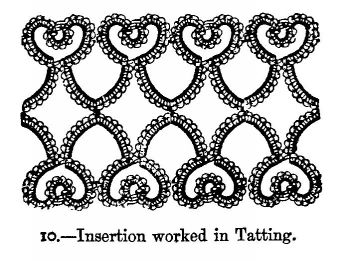 Insertion worked in Tatting