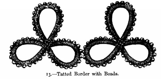 Tatted Border with Beads