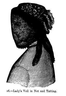 Lady's Veil in Net and Tatting