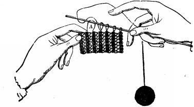 TO TAKE UP STITCHES
